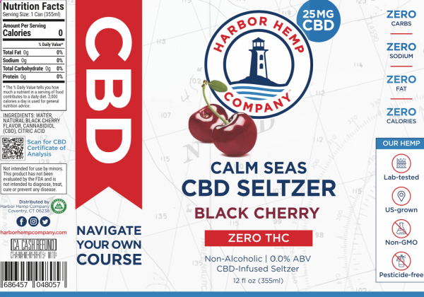 CBD Seltzer Black Cherry